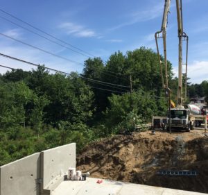 Rt 40 in Westford MA Construction Photo During Culvert Replacement